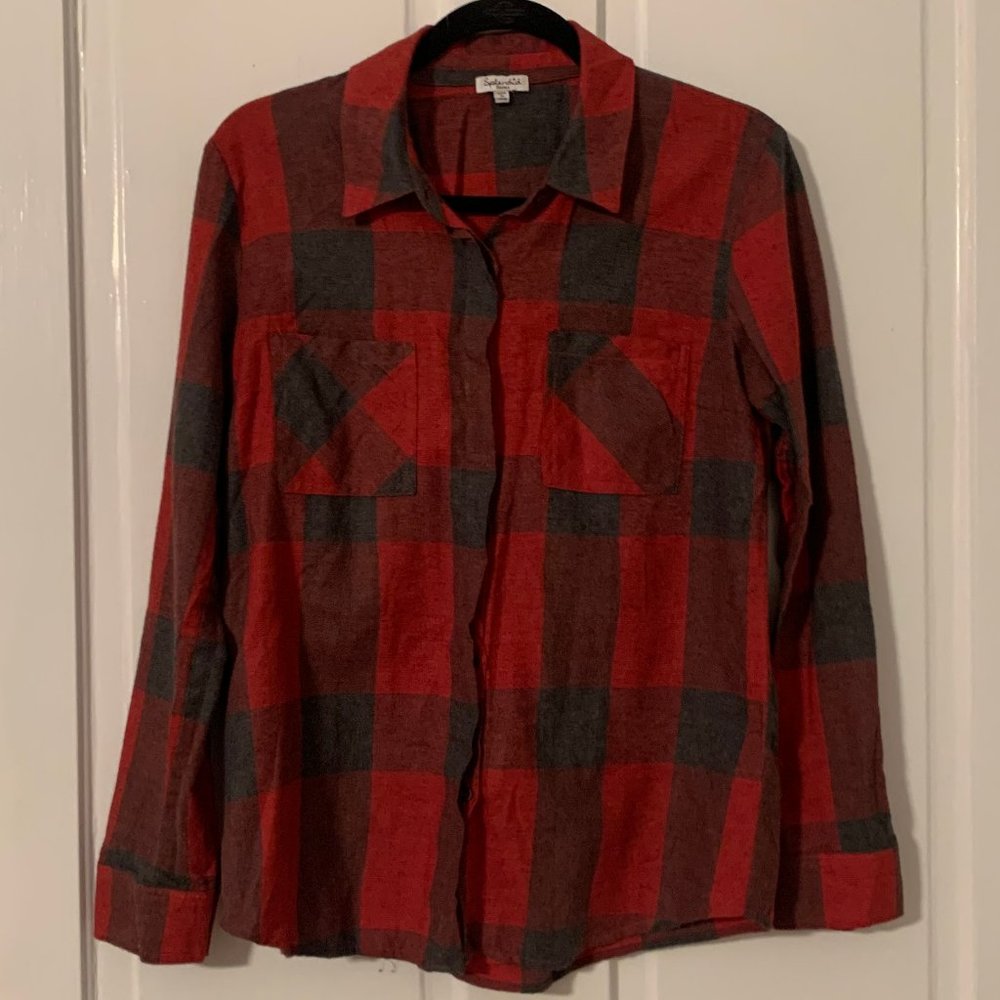 SPLENDID | Women's Buffalo Plaid Button Down | Small